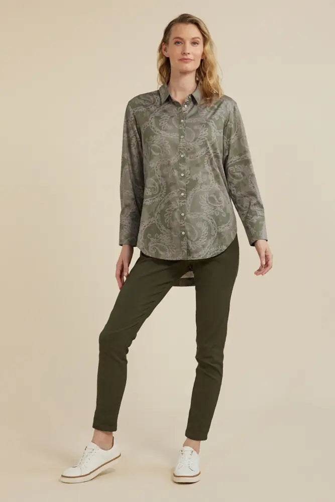 FLOWING PAISLEY PRINT SHIRT - YT24W4138 SHIRT