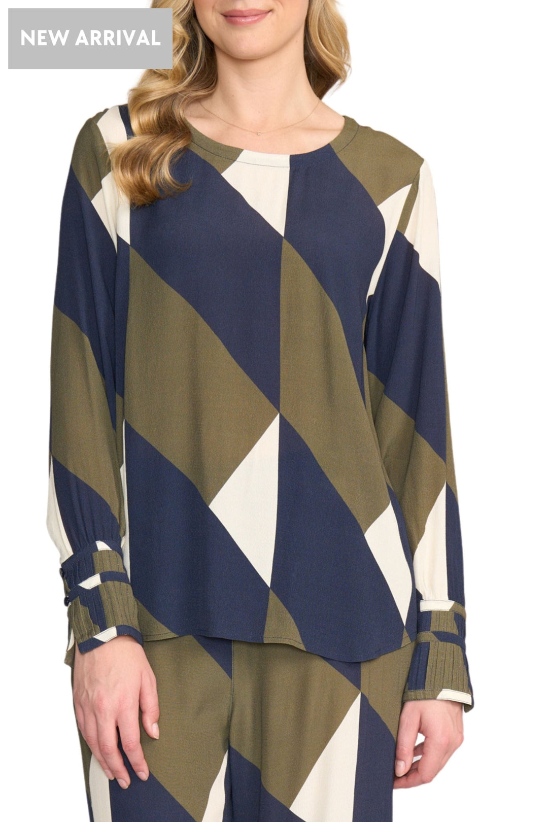 FOIL BLOUSE 8 / GEO WELL ALIGNED BLOUSE - FO8500