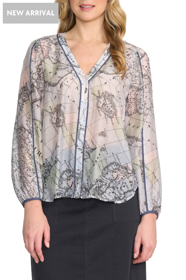 FOIL BLOUSE 8 / MULTI PIPELINE BLOUSE - FO8510