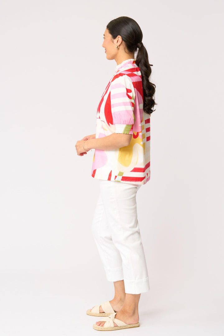 FOIL BLOUSE FIRST IMPRESSION BLOUSE - FO8738