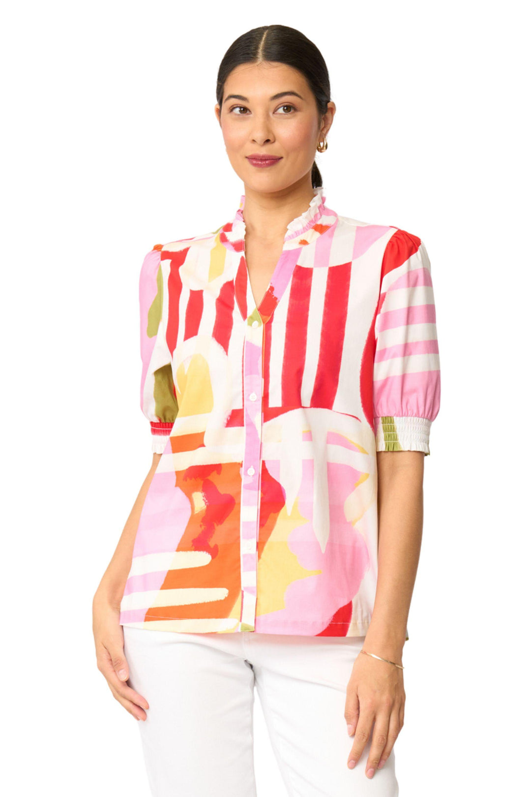 FOIL BLOUSE FIRST IMPRESSION BLOUSE - FO8738