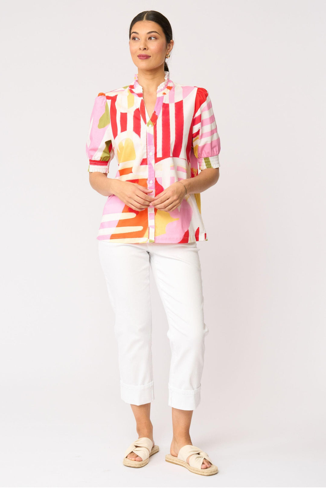 FOIL BLOUSE FIRST IMPRESSION BLOUSE - FO8738