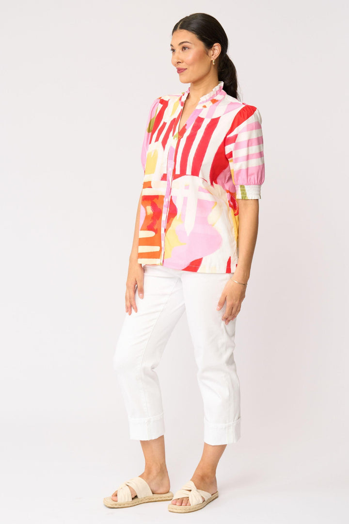 FOIL BLOUSE FIRST IMPRESSION BLOUSE - FO8738