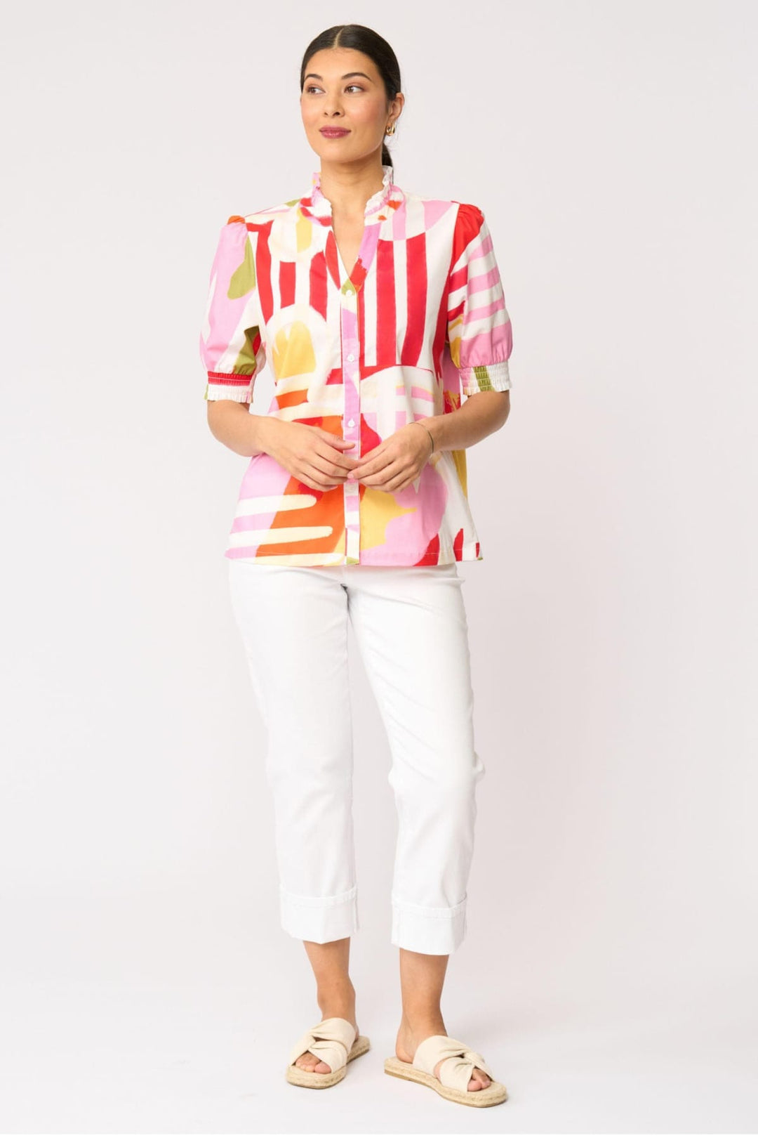 FOIL BLOUSE FIRST IMPRESSION BLOUSE - FO8738