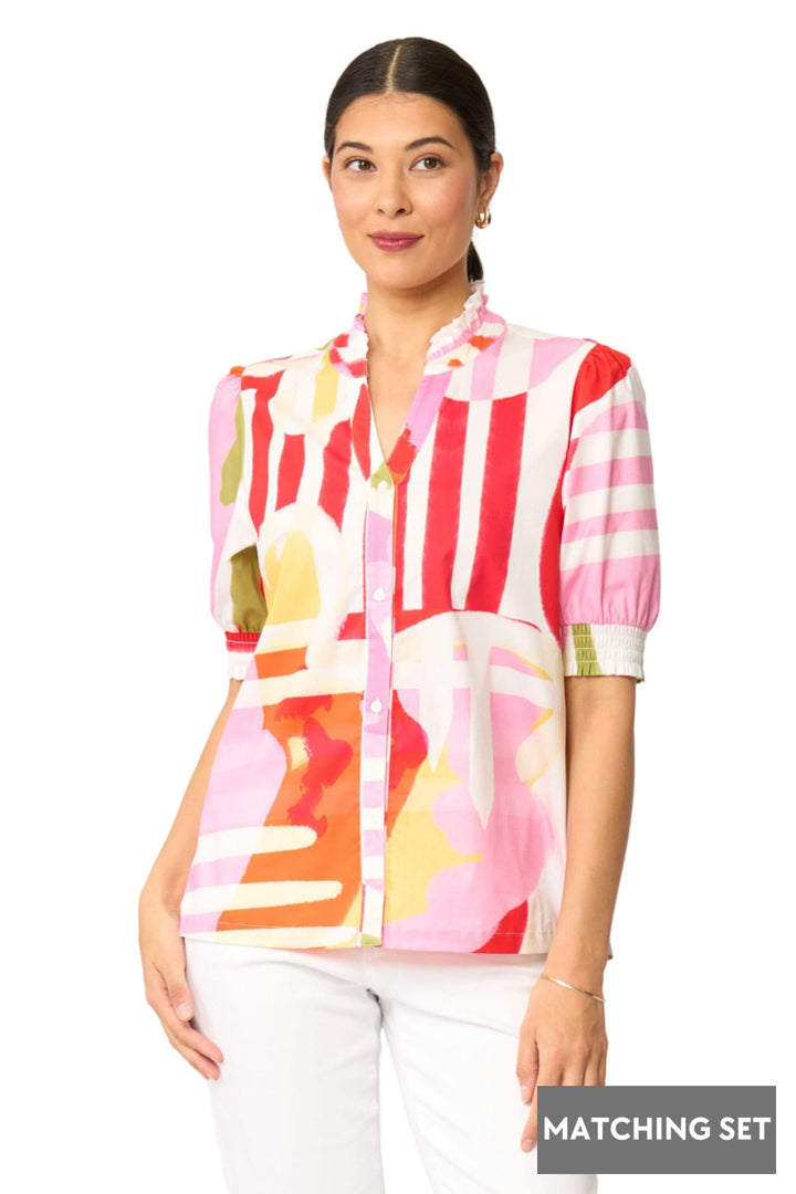 FOIL BLOUSE FIRST IMPRESSION BLOUSE - FO8738