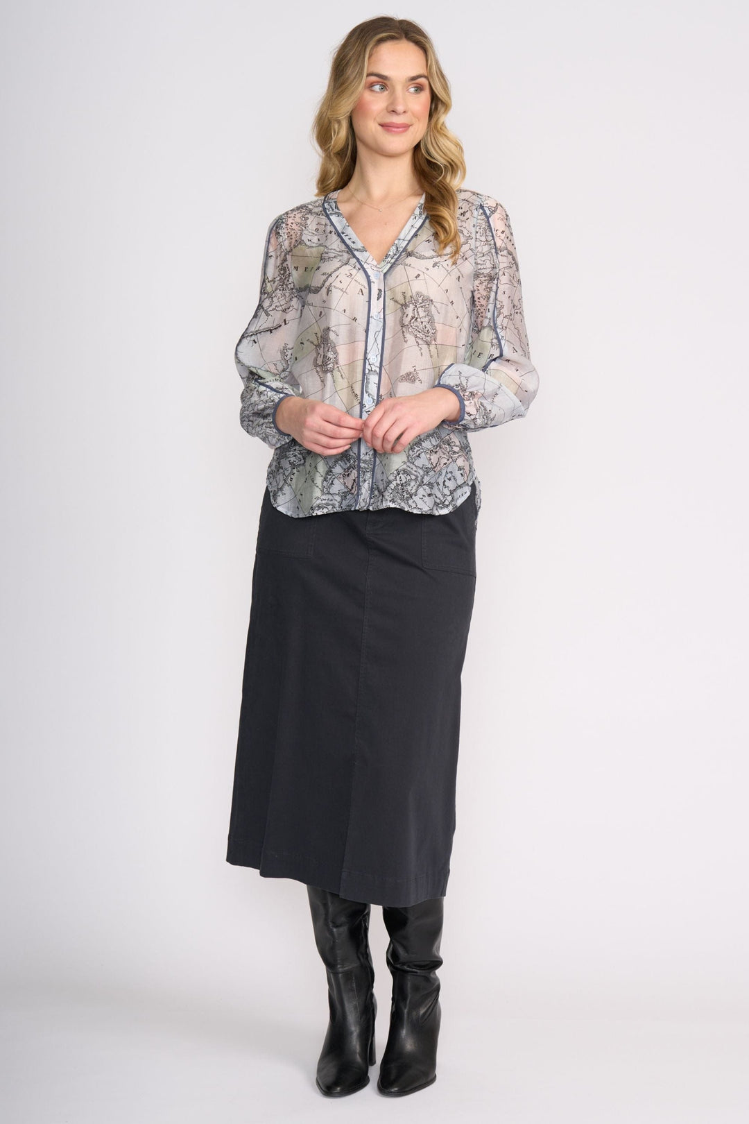 FOIL BLOUSE PIPELINE BLOUSE - FO8510