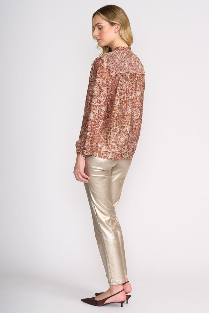 FOIL BLOUSE STEPPING OUT BLOUSE - FO8514