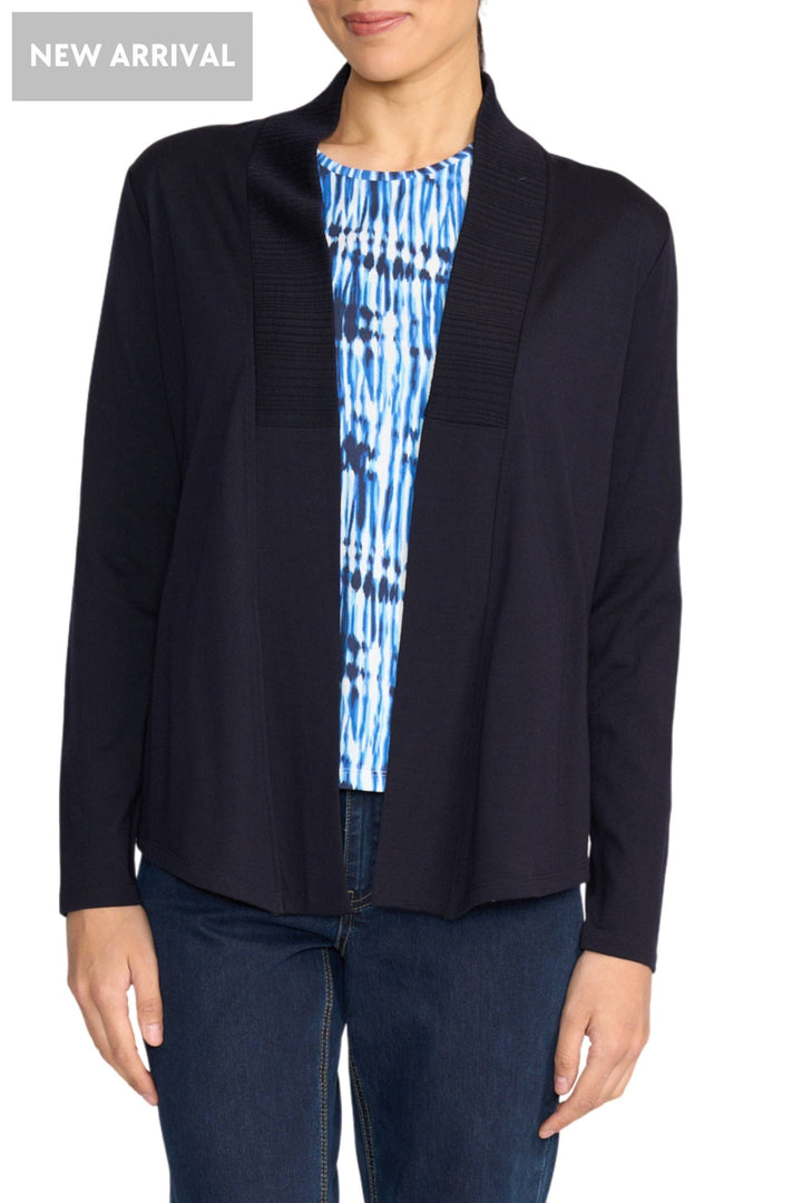 FOIL CARDIGAN XS / NAVY TEASER CARDI - FO8420