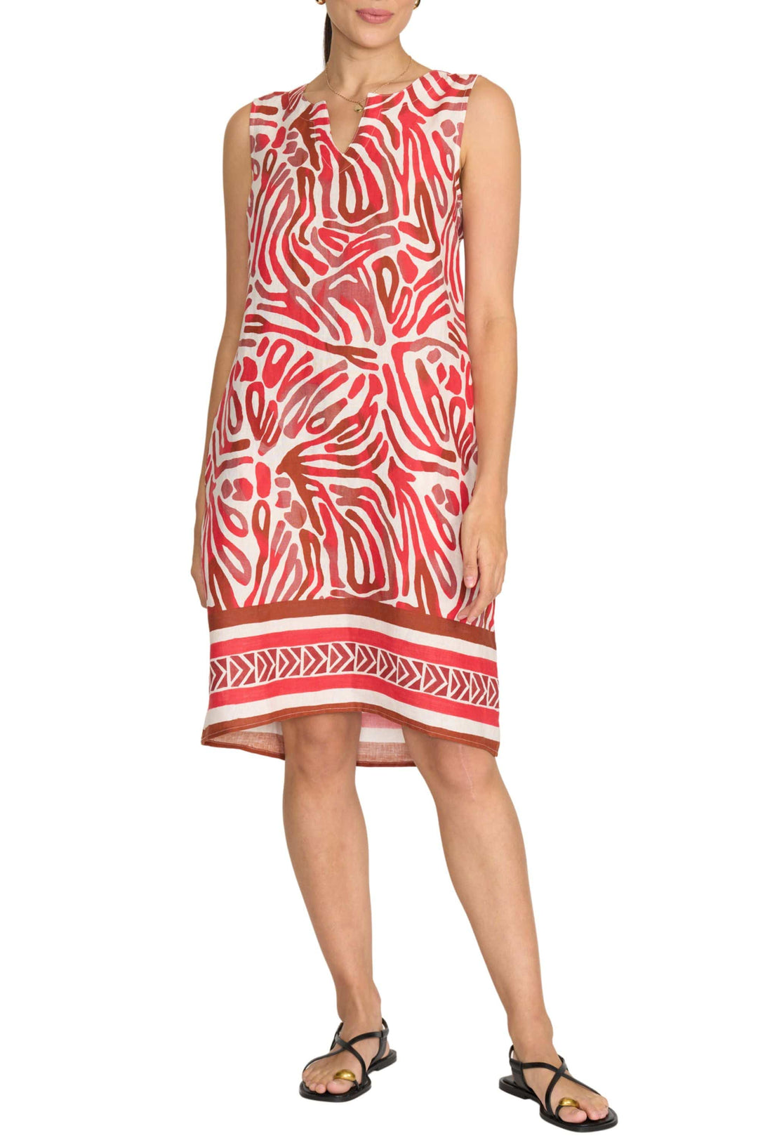 FOIL DRESS 8 / RED-WHITE SUNSATIONAL DRESS - FO7465