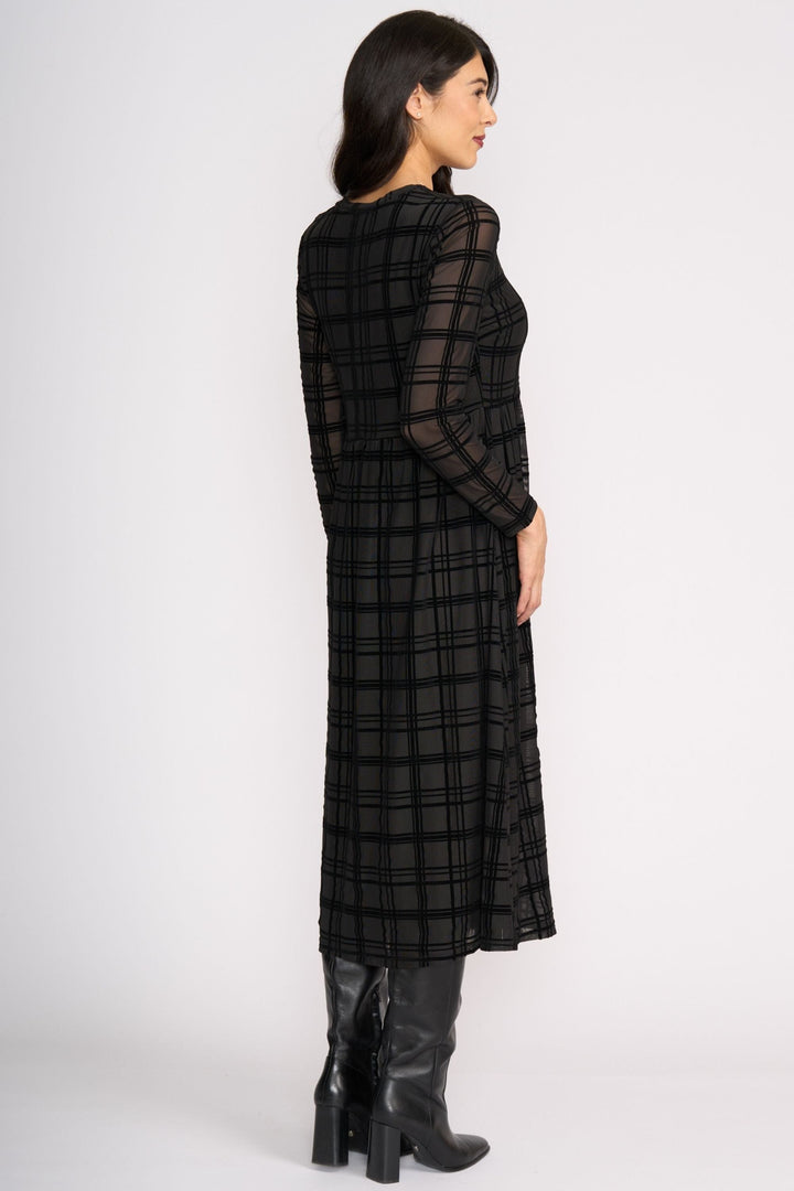 FOIL DRESS FLOCK DRESS - FO8533
