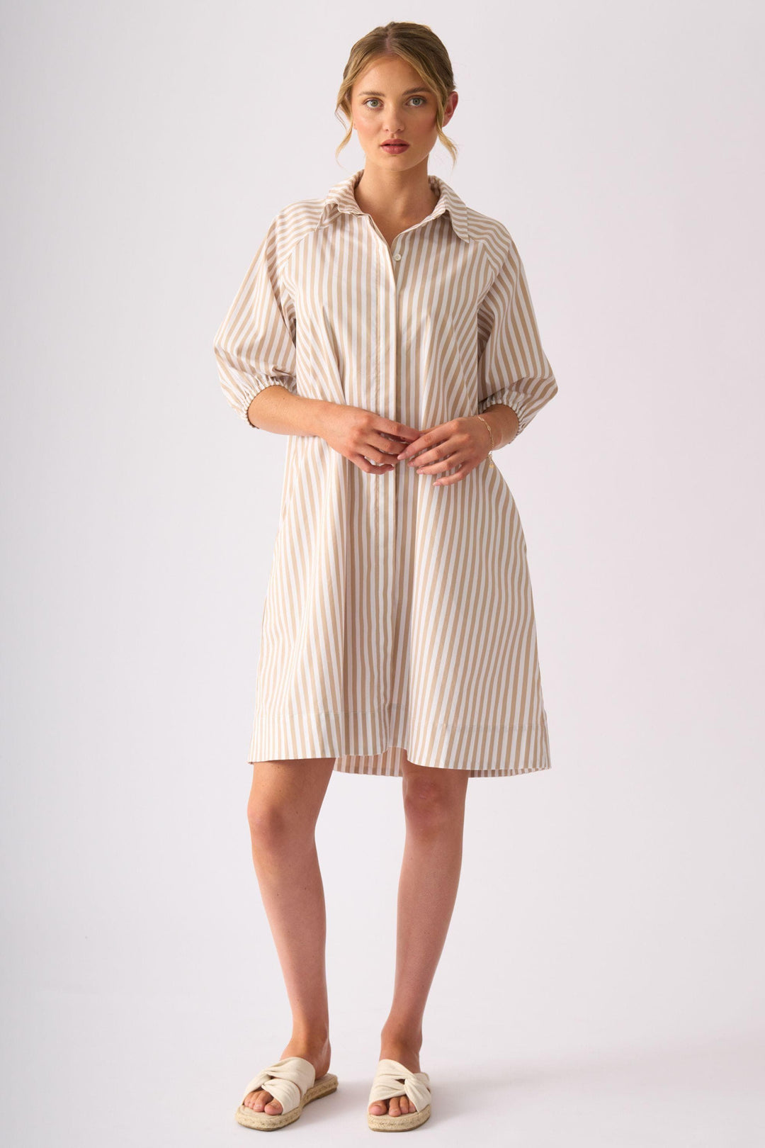 FOIL DRESS GOOD SHIRT DRESS - FO8736