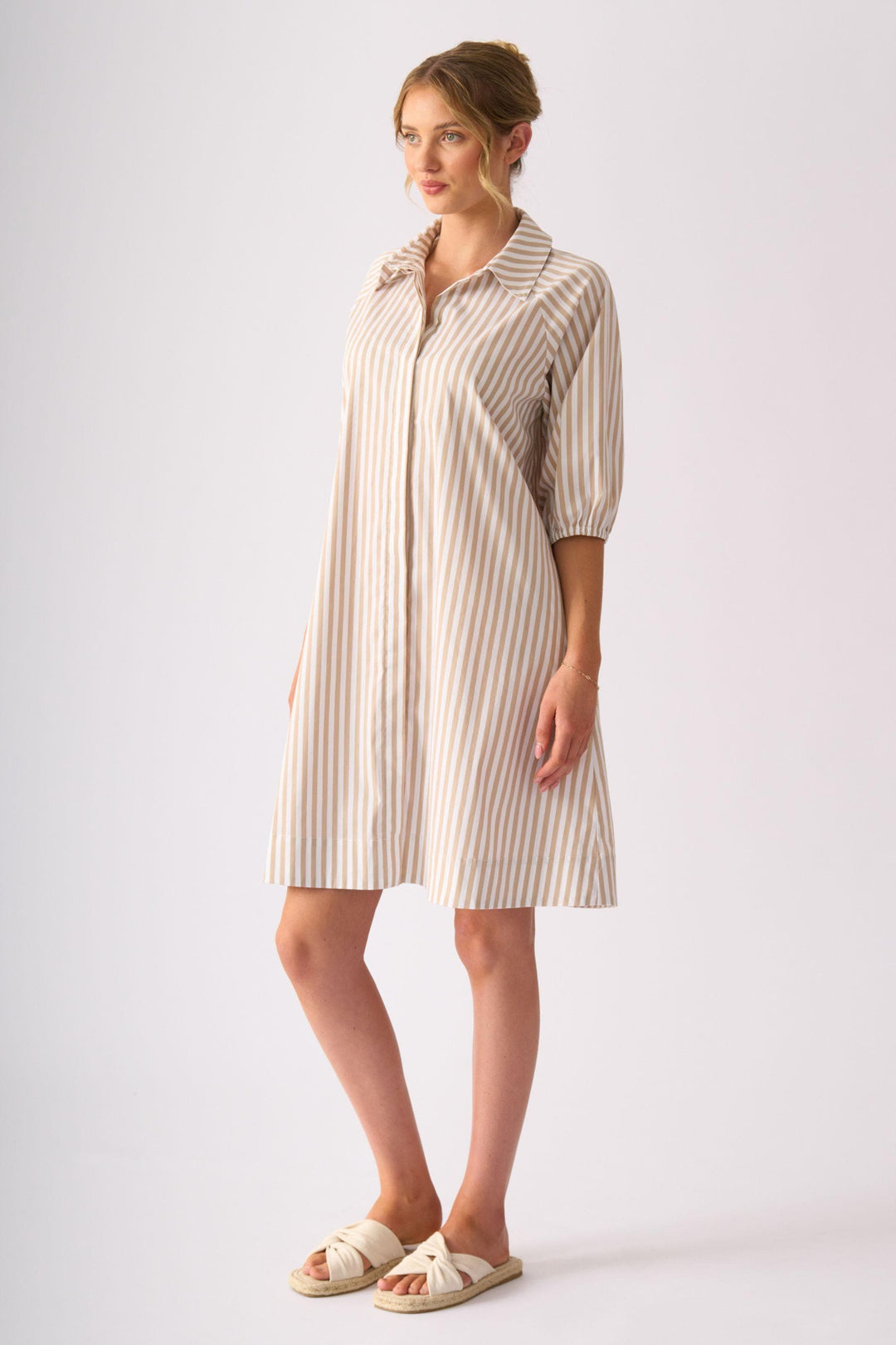 FOIL DRESS GOOD SHIRT DRESS - FO8736