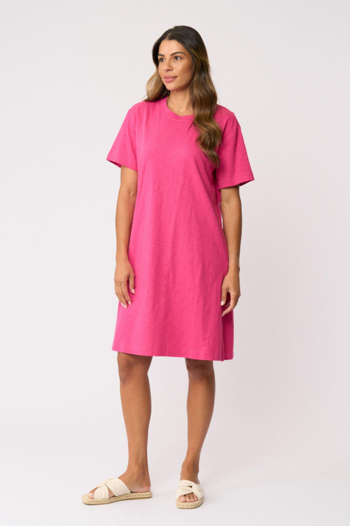 FOIL DRESS ON THE SIDE DRESS - FO8707