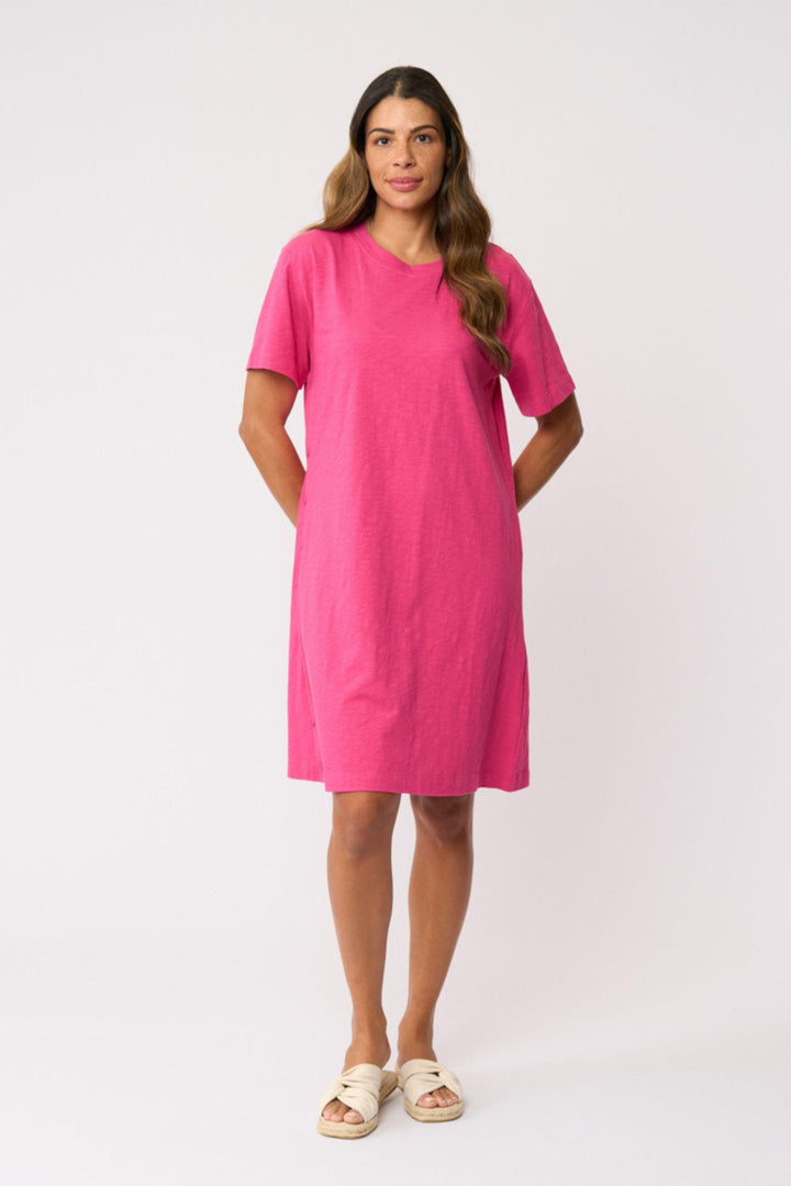 FOIL DRESS ON THE SIDE DRESS - FO8707