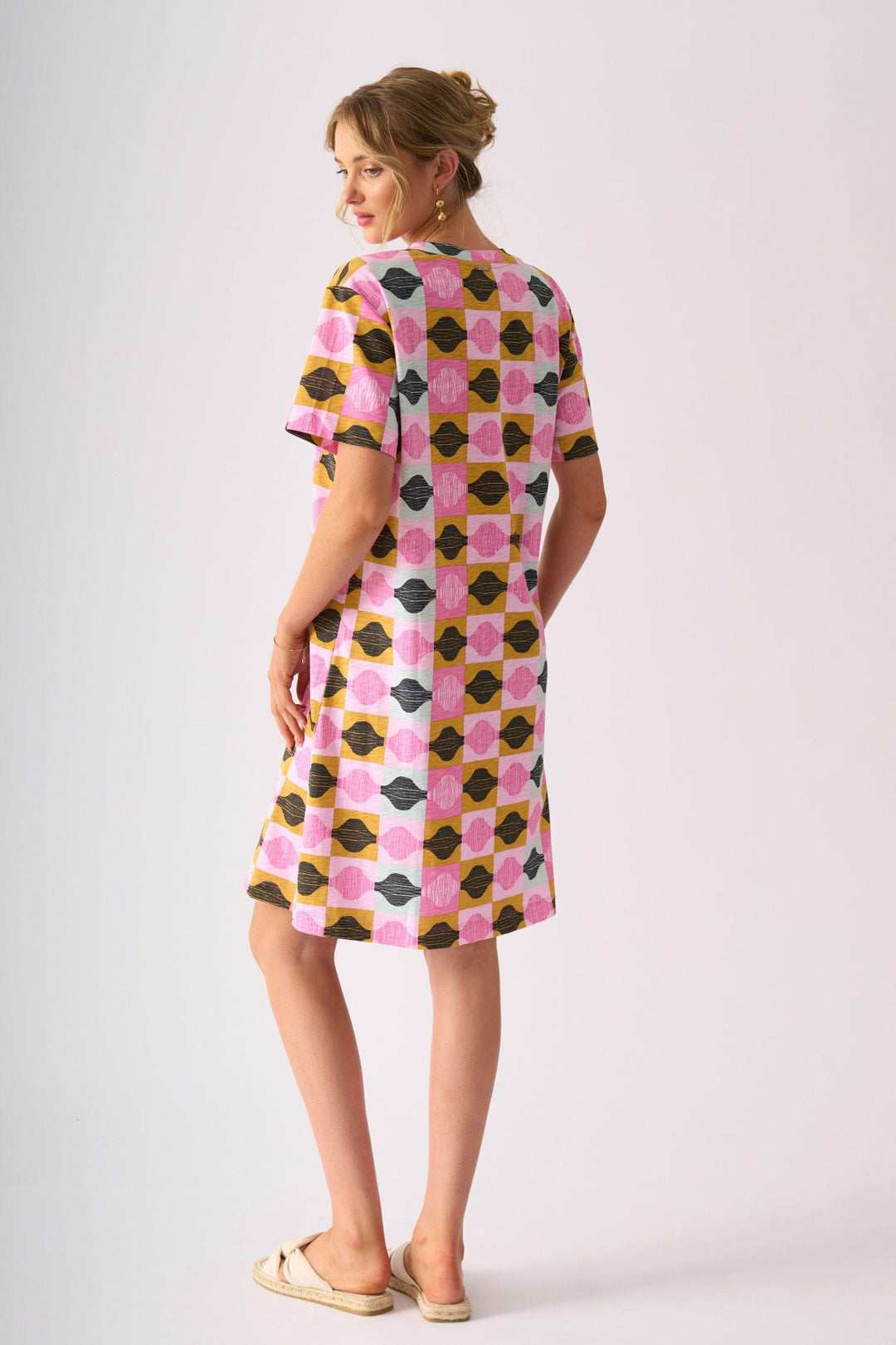 FOIL DRESS ON THE SIDE DRESS - FO8707