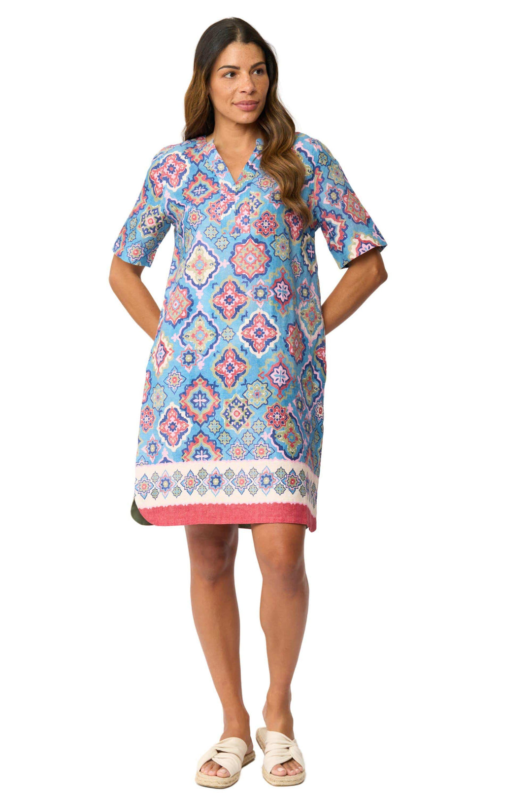 FOIL DRESS STITCH UP DRESS - FO8608