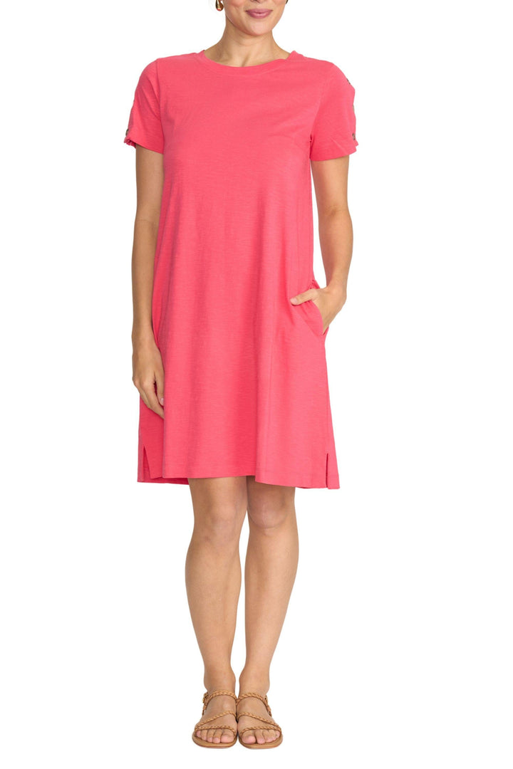 FOIL DRESS XS / CORAL WORTH THE HYPE DRESS - FO8180