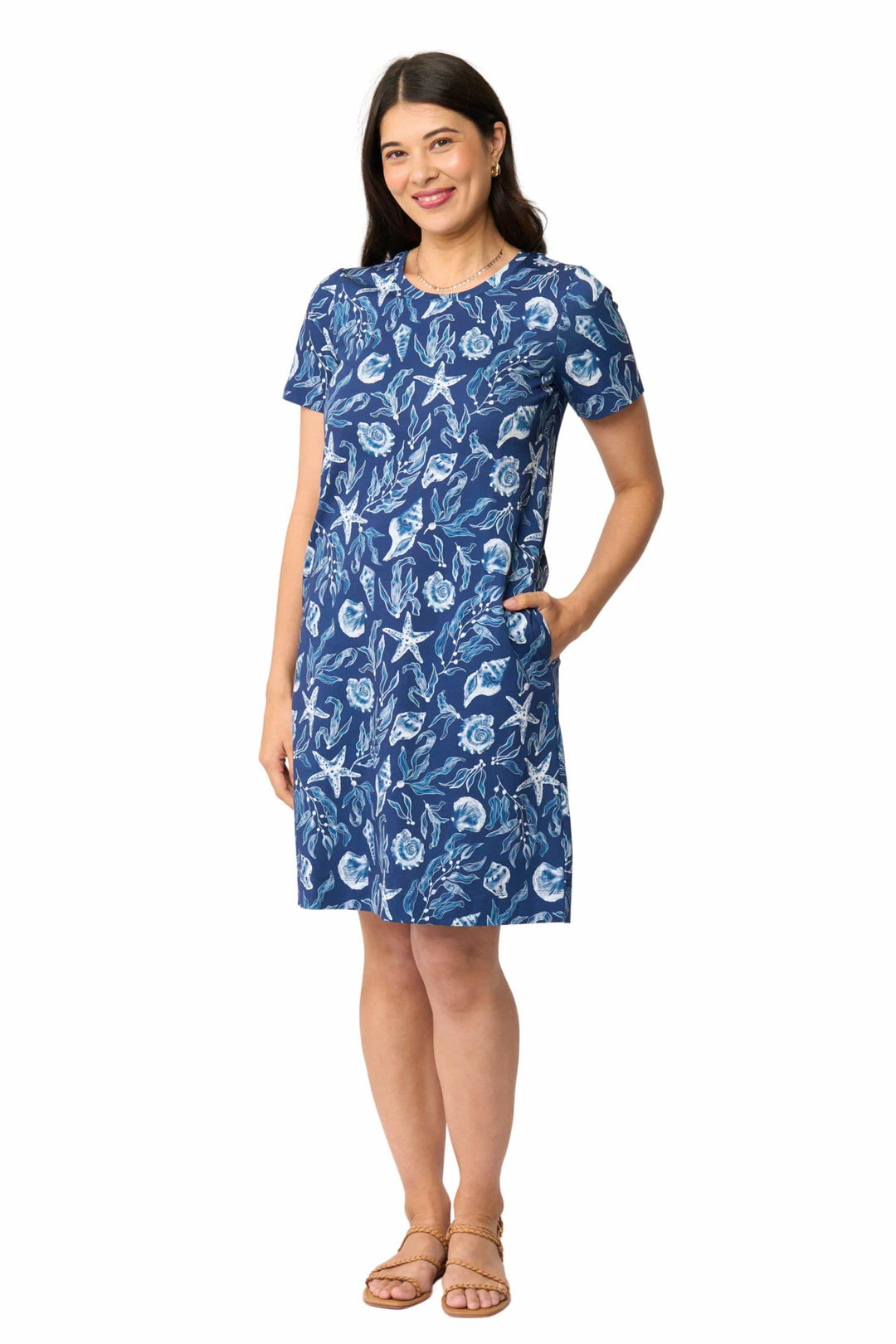 FOIL DRESS XS / NAVY HERE COMES SUMMER DRESS - FO8344