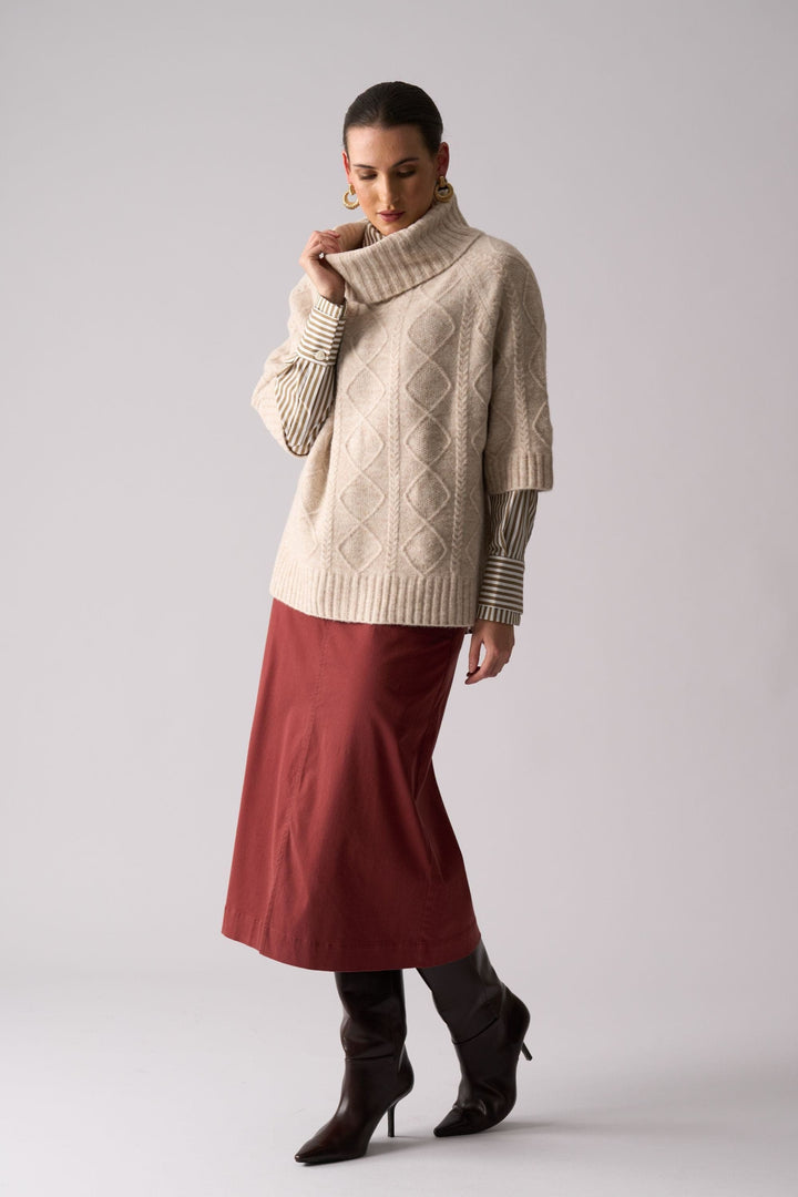 FOIL JUMPER QUITE THE TWIST POPOVER - FO8477
