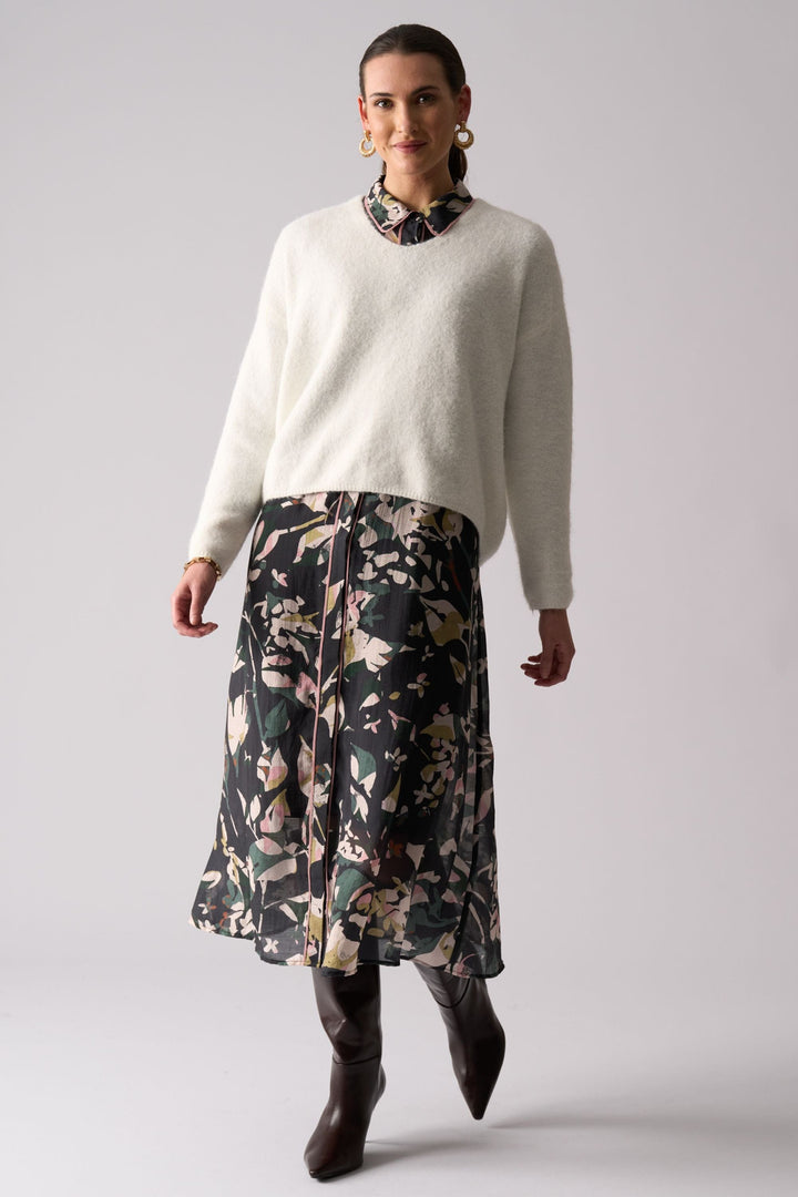 FOIL JUMPER SWEATER HALF SWEATER - FO8075