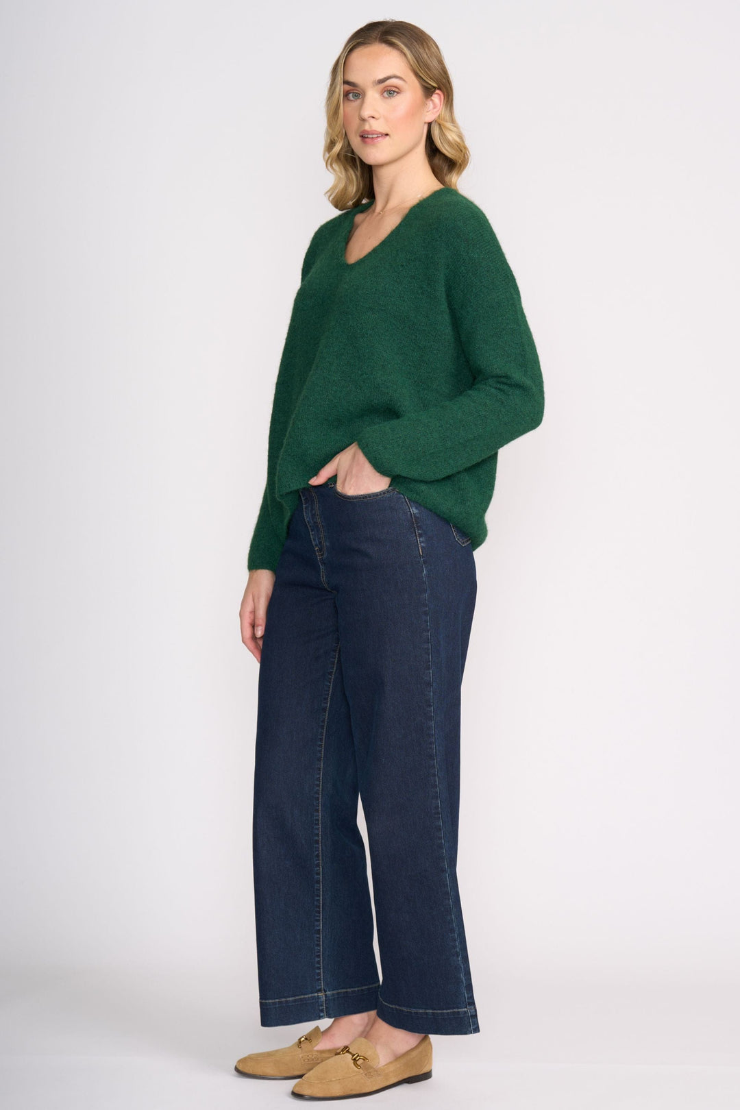 FOIL JUMPER SWEATER HALF SWEATER - FO8075