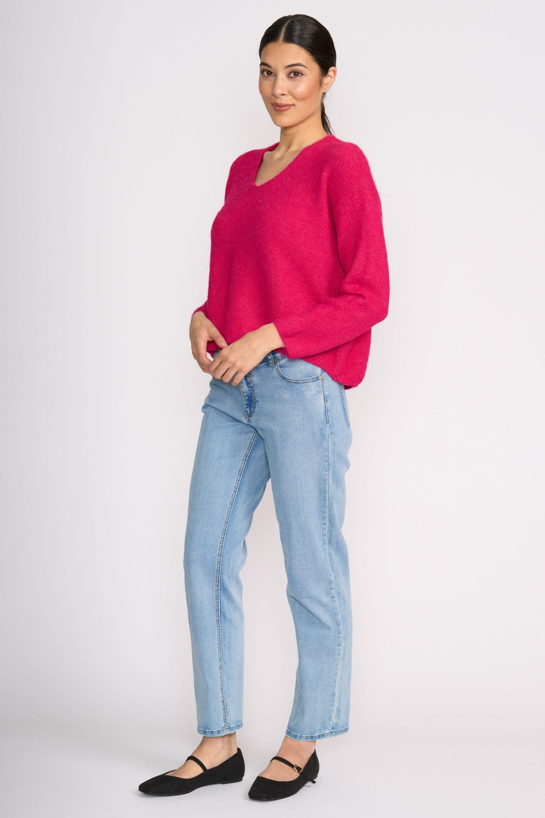 FOIL JUMPER SWEATER HALF SWEATER - FO8075