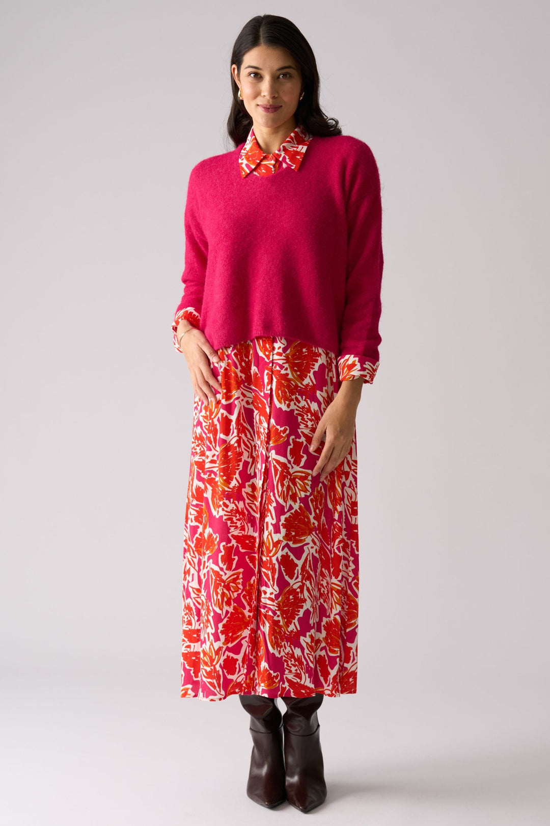 FOIL JUMPER SWEATER HALF SWEATER - FO8075