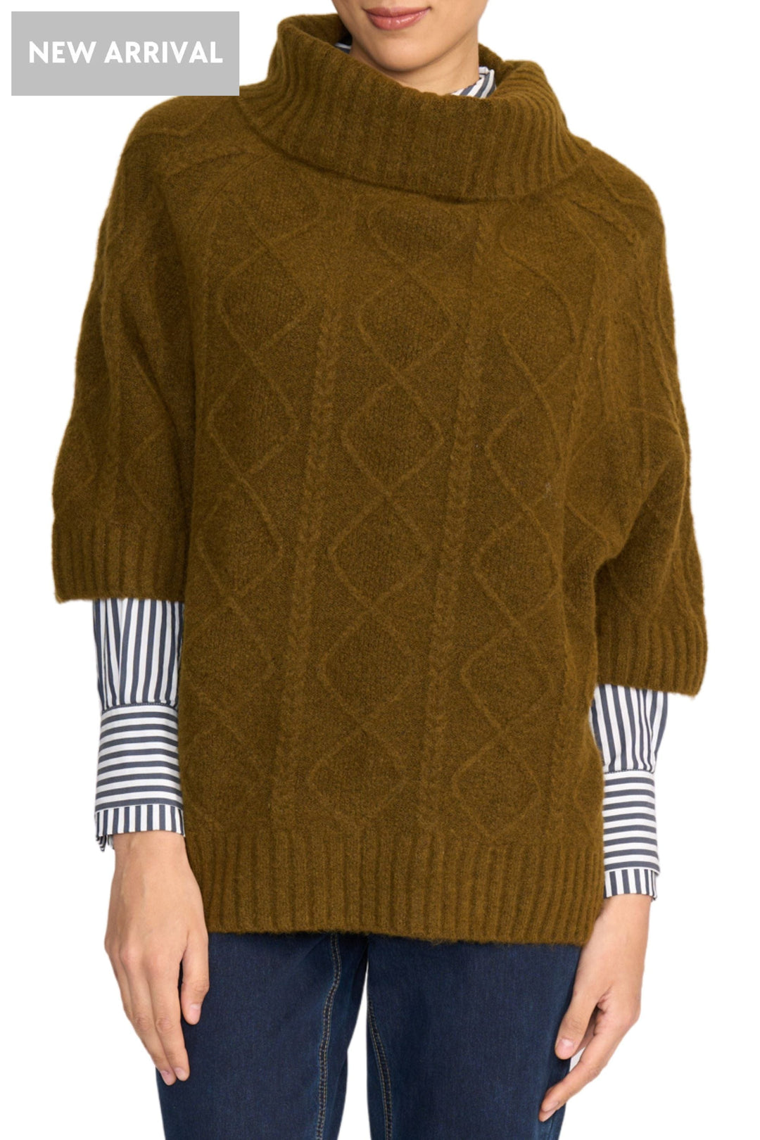 FOIL JUMPER XS / OLIVE QUITE THE TWIST POPOVER - FO8477
