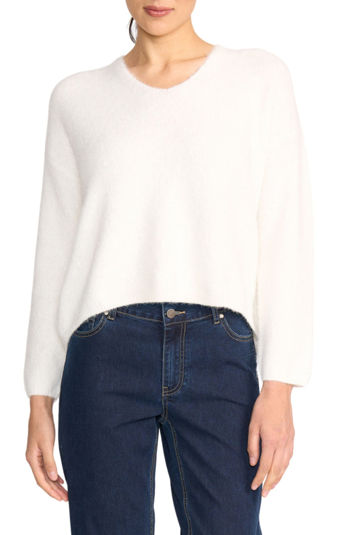 FOIL JUMPER XS / WINTER-WHITE SWEATER HALF SWEATER - FO8075