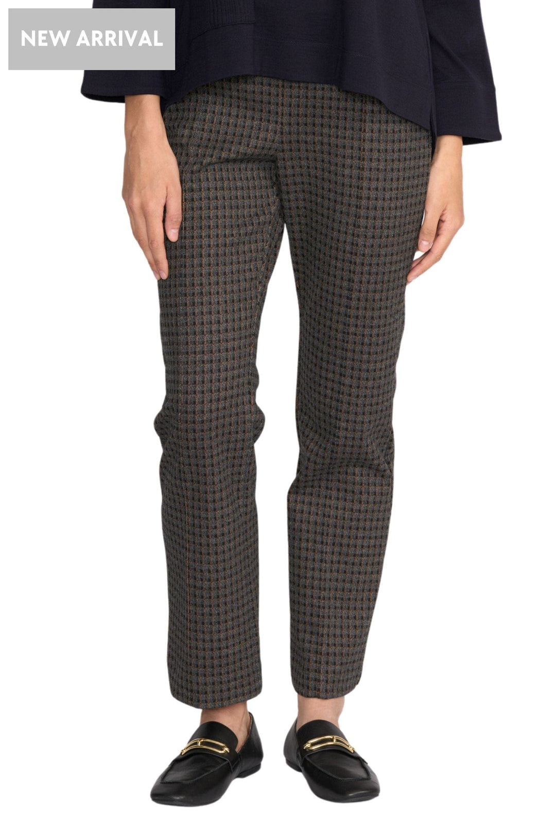 FOIL PANTS 8 / CHECK CLEAN CUT TROUSER - FO8544