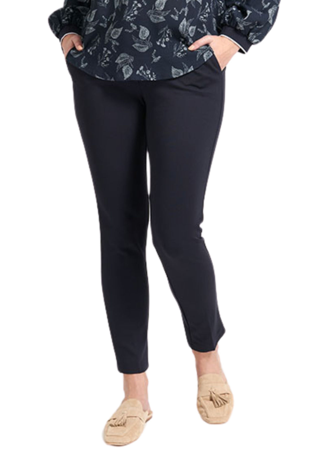 FOIL PANTS 8 / TRUE-NAVY STRAIGHT & NARROW TROUSER - FO7161