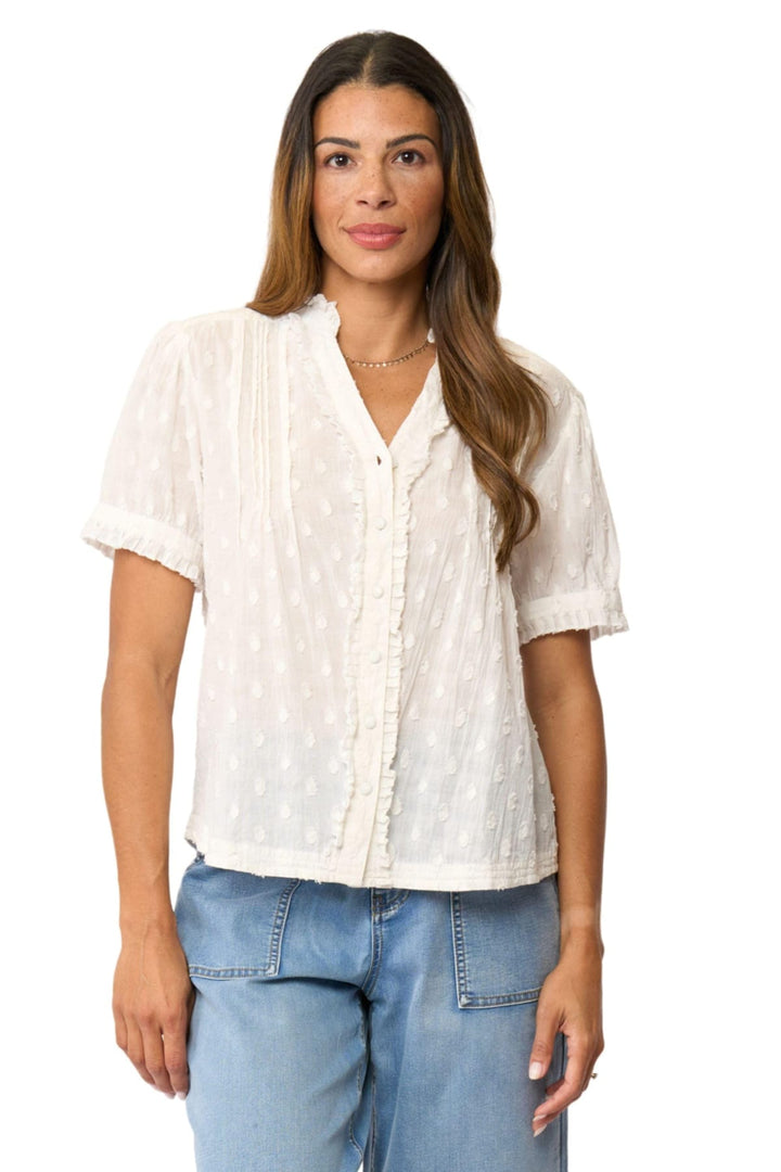 FOIL SHIRT 8 / WHITE CRUSHING IT CAP SLV SHIRT - FO8615