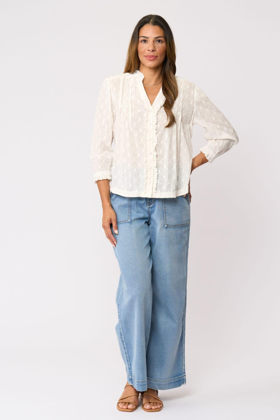 FOIL SHIRT CRUSHING IT 3/4 SLV SHIRT - FO8616