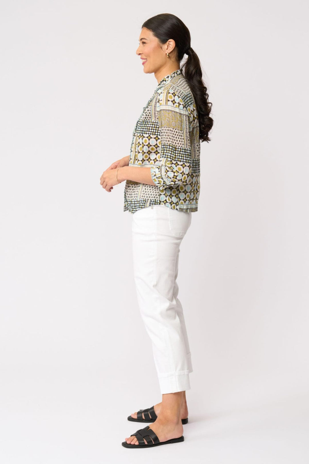 FOIL SHIRT CRUSHING IT 3/4 SLV SHIRT - FO8616