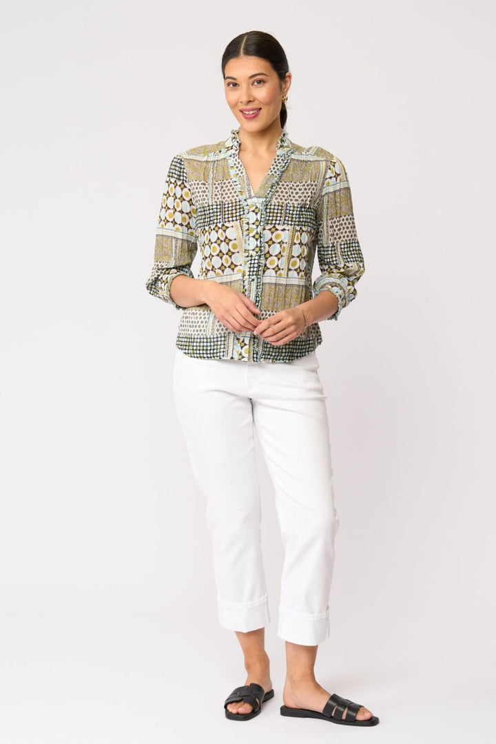 FOIL SHIRT CRUSHING IT 3/4 SLV SHIRT - FO8616