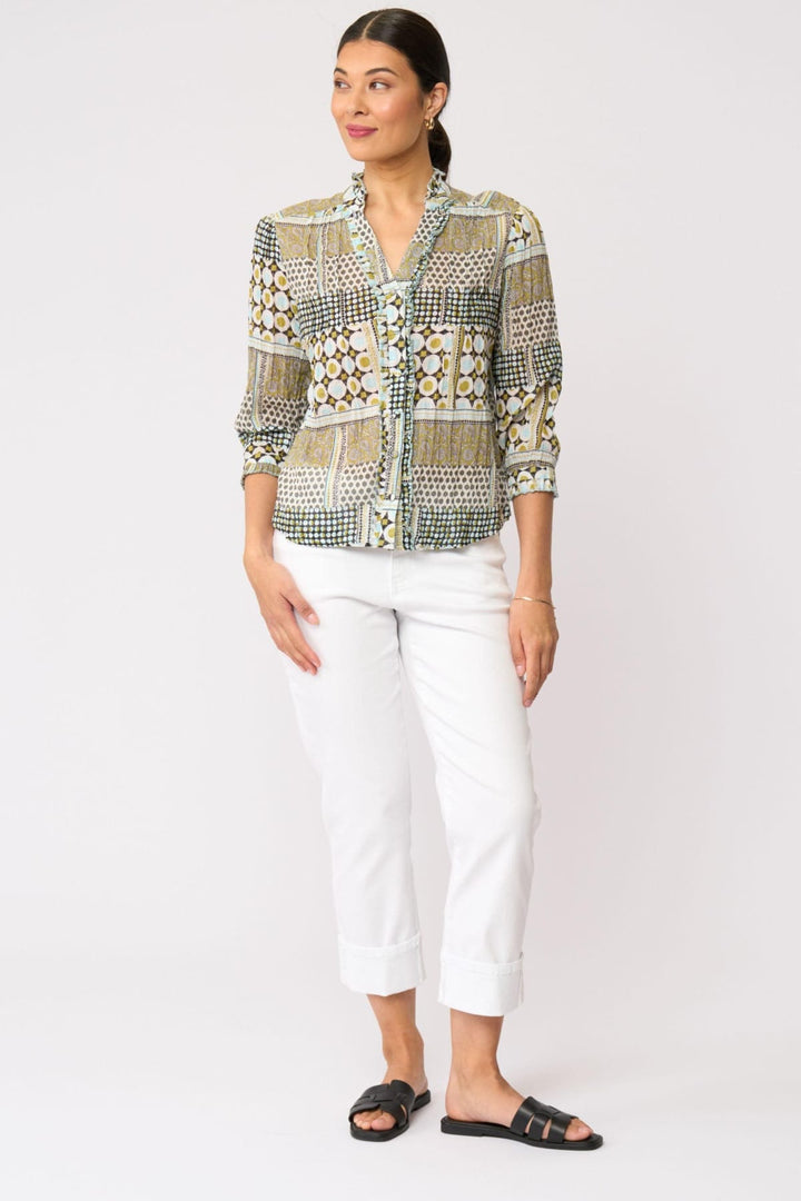 FOIL SHIRT CRUSHING IT 3/4 SLV SHIRT - FO8616