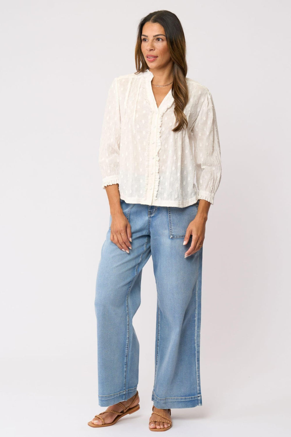 FOIL SHIRT CRUSHING IT 3/4 SLV SHIRT - FO8616