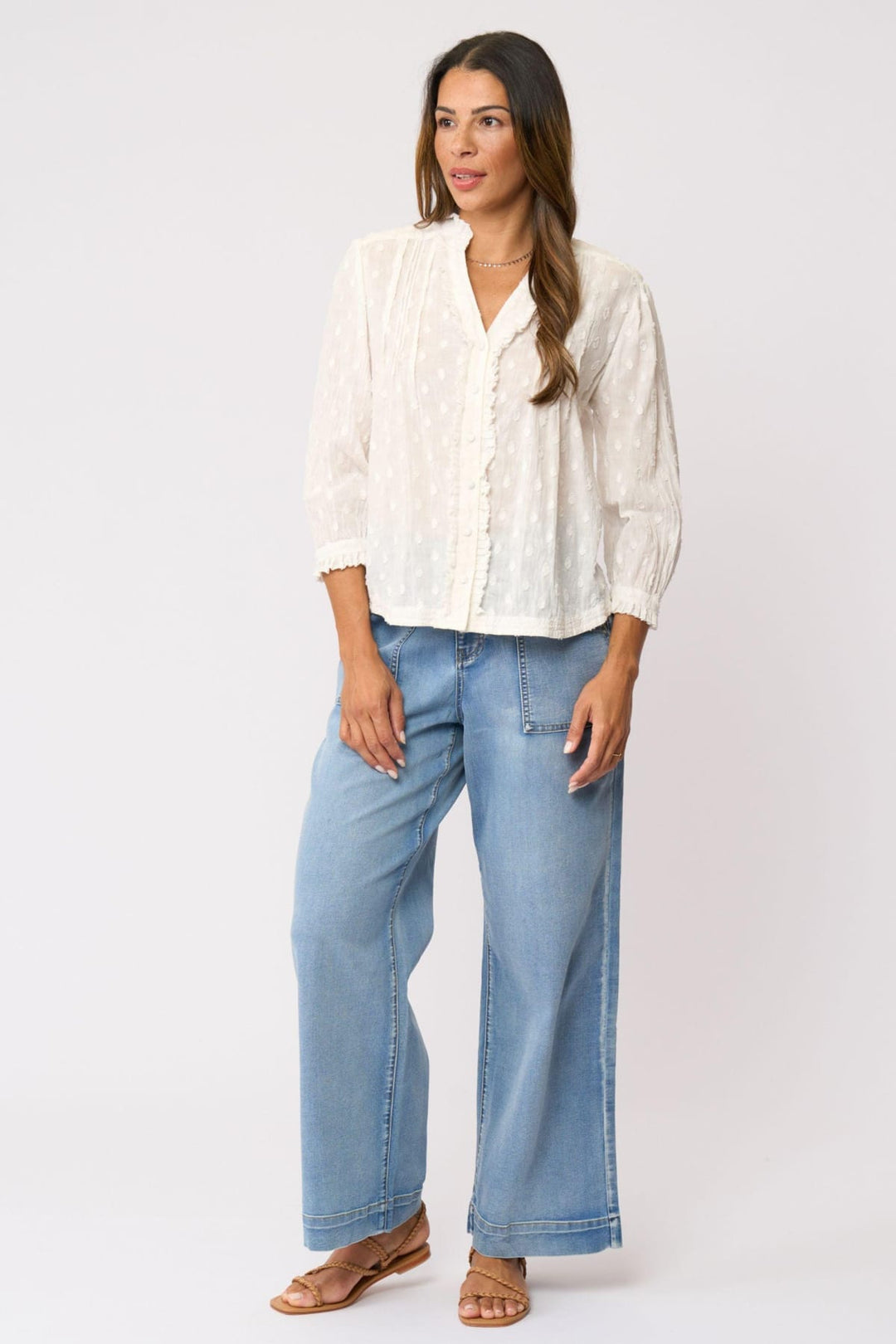 FOIL SHIRT CRUSHING IT 3/4 SLV SHIRT - FO8616