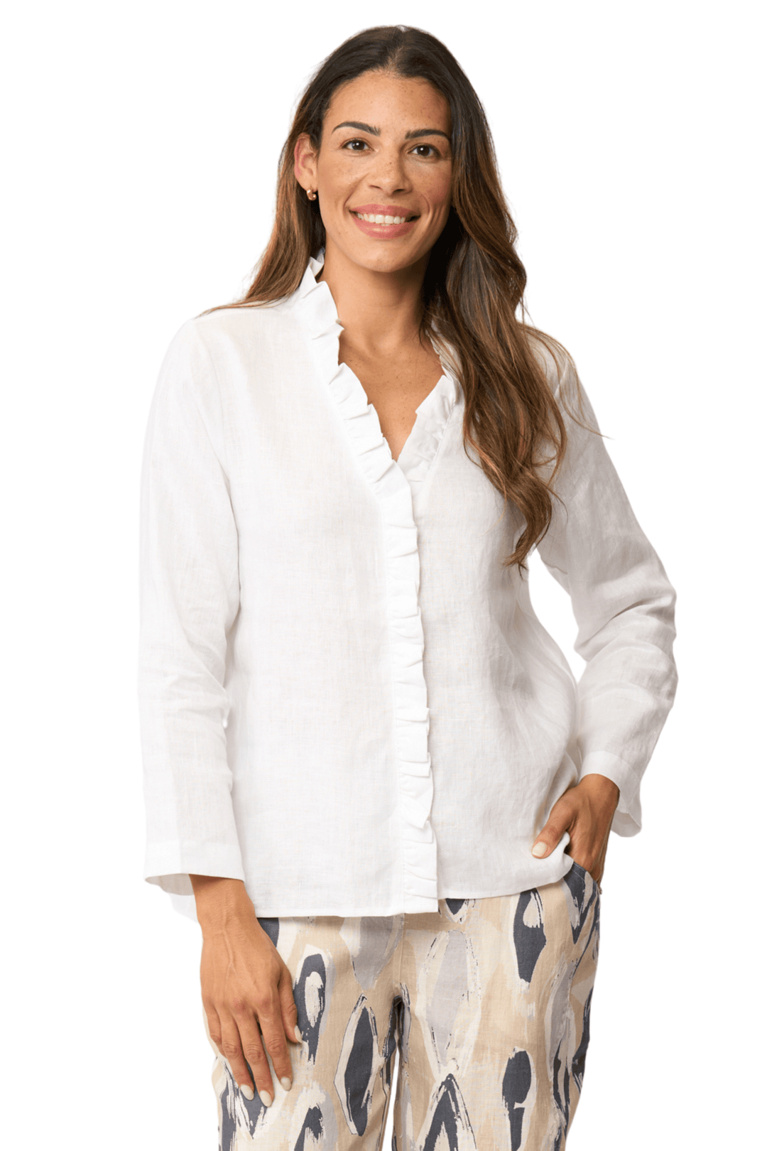 FOIL SHIRT TOTAL FRILL SHIRT - FO8636
