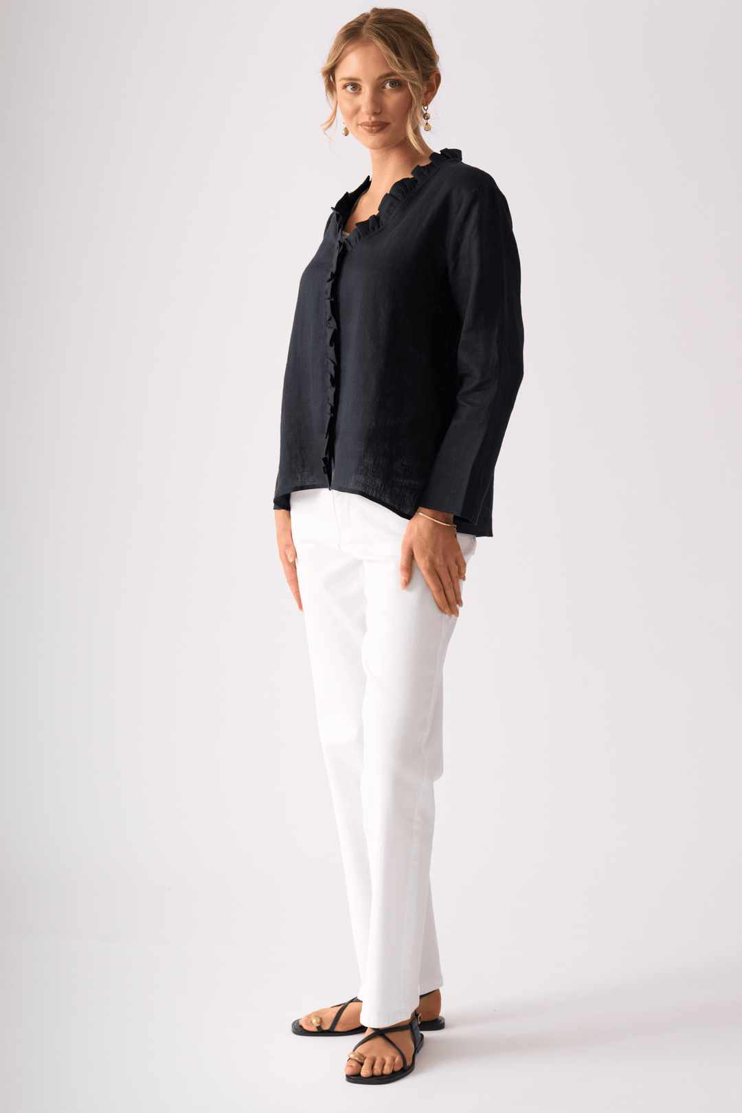 FOIL SHIRT TOTAL FRILL SHIRT - FO8636
