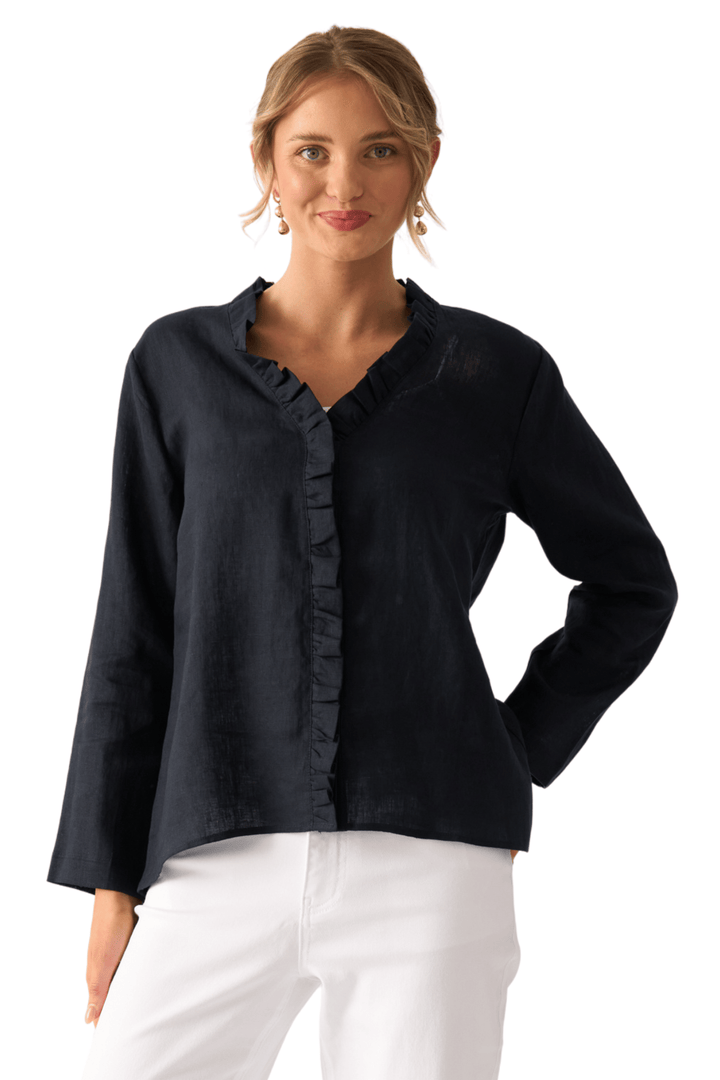 FOIL SHIRT TOTAL FRILL SHIRT - FO8636