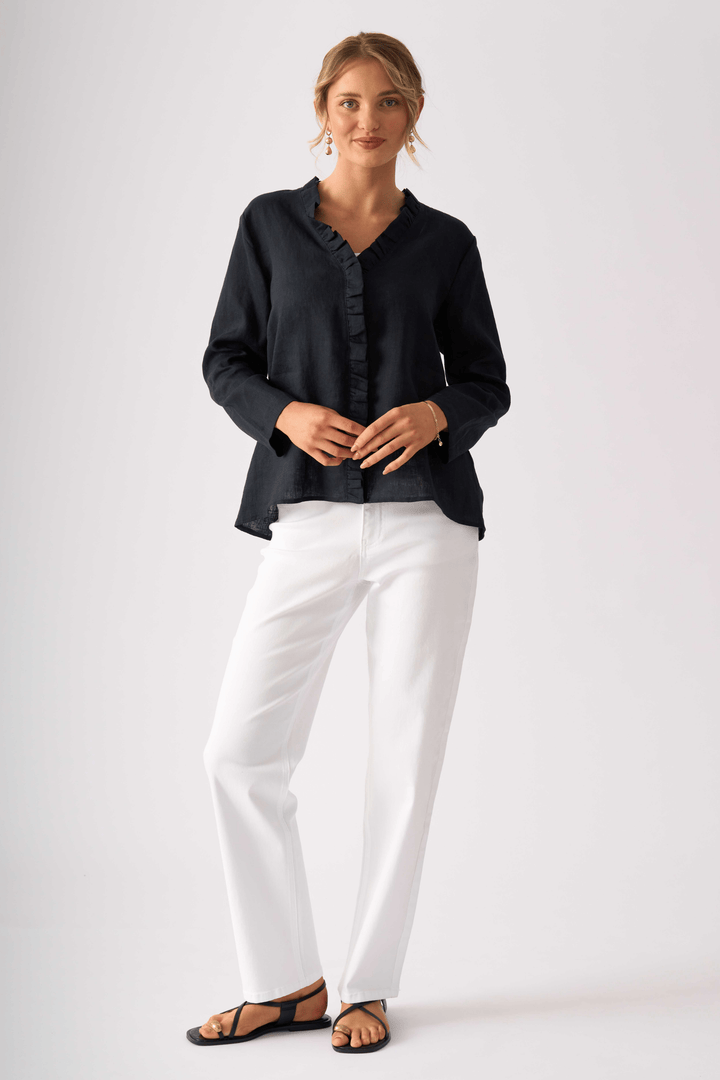 FOIL SHIRT TOTAL FRILL SHIRT - FO8636