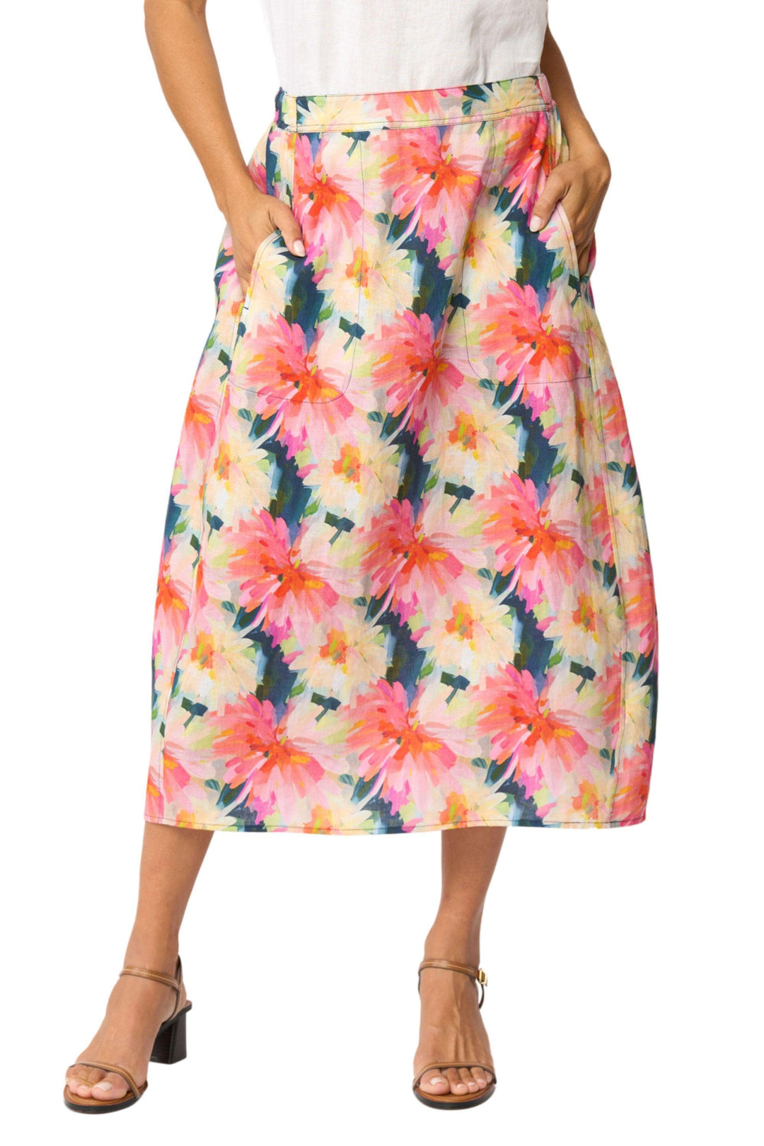 FOIL SKIRT 8 / FLOWER SPEAKS VOLUMES SKIRT - FO8697