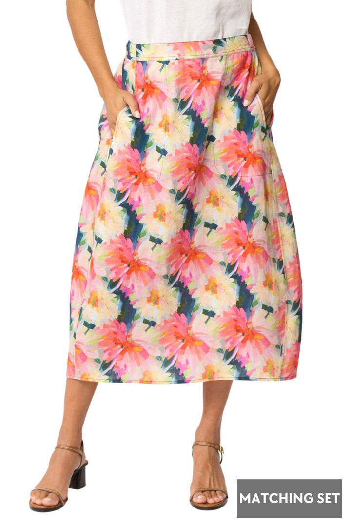 FOIL SKIRT FLOWER / 8 SPEAKS VOLUMES SKIRT - FO8697