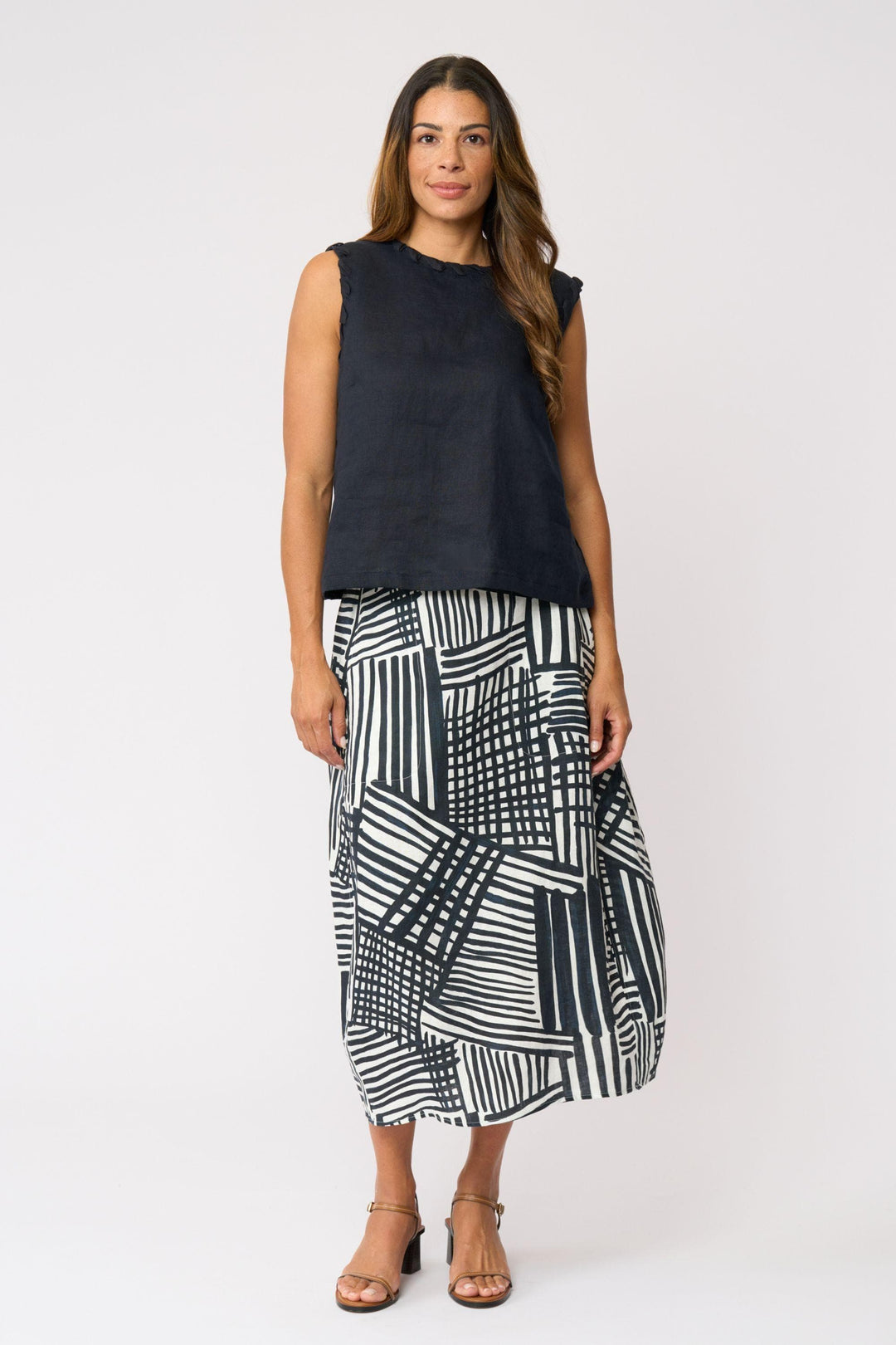 FOIL SKIRT SPEAKS VOLUMES SKIRT - FO8697
