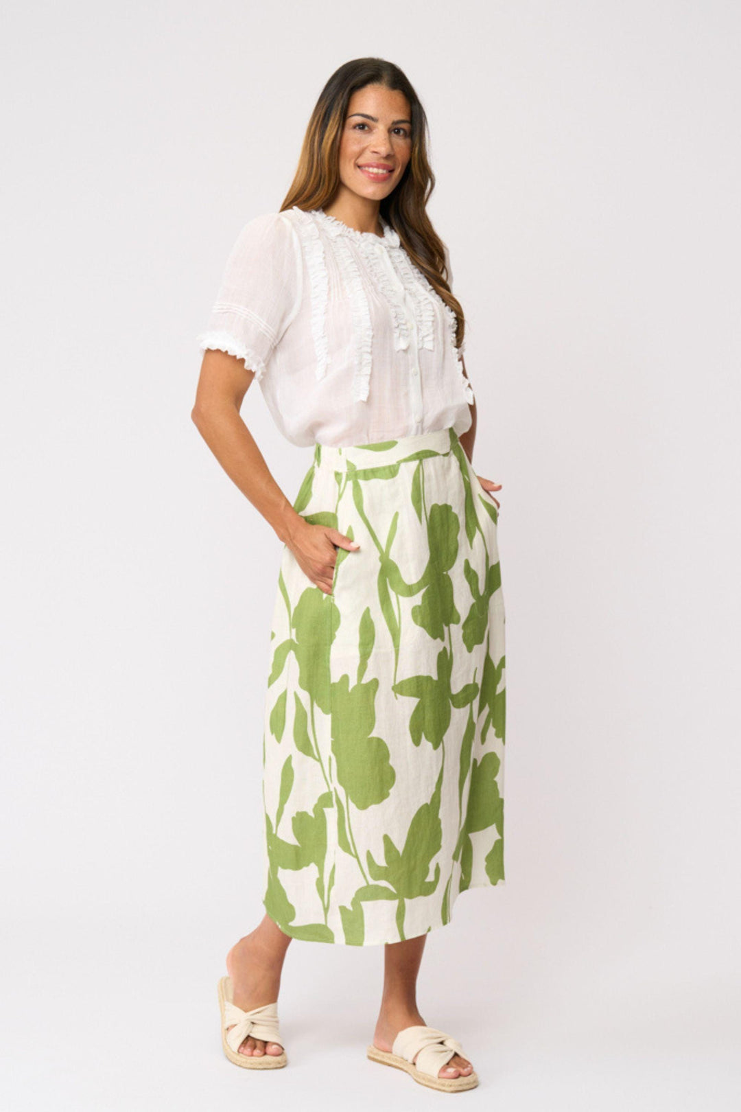 FOIL SKIRT SPEAKS VOLUMES SKIRT - FO8697