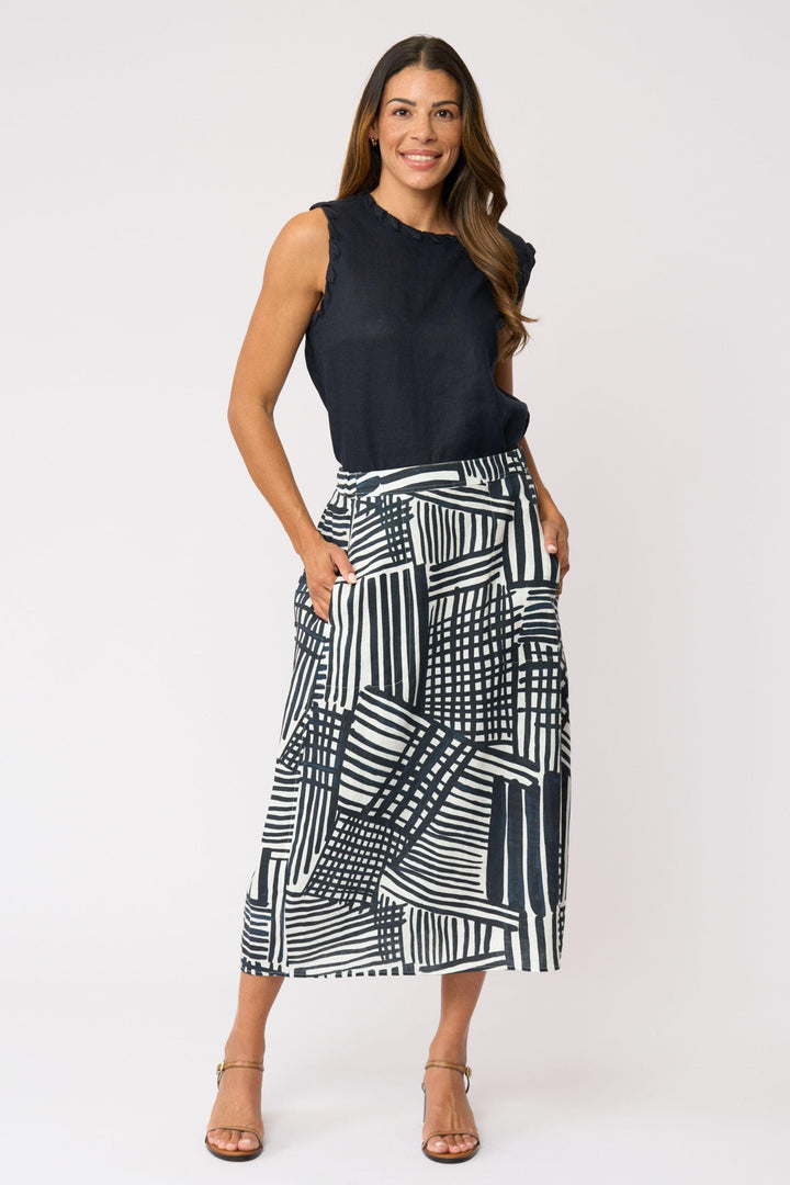 FOIL SKIRT SPEAKS VOLUMES SKIRT - FO8697