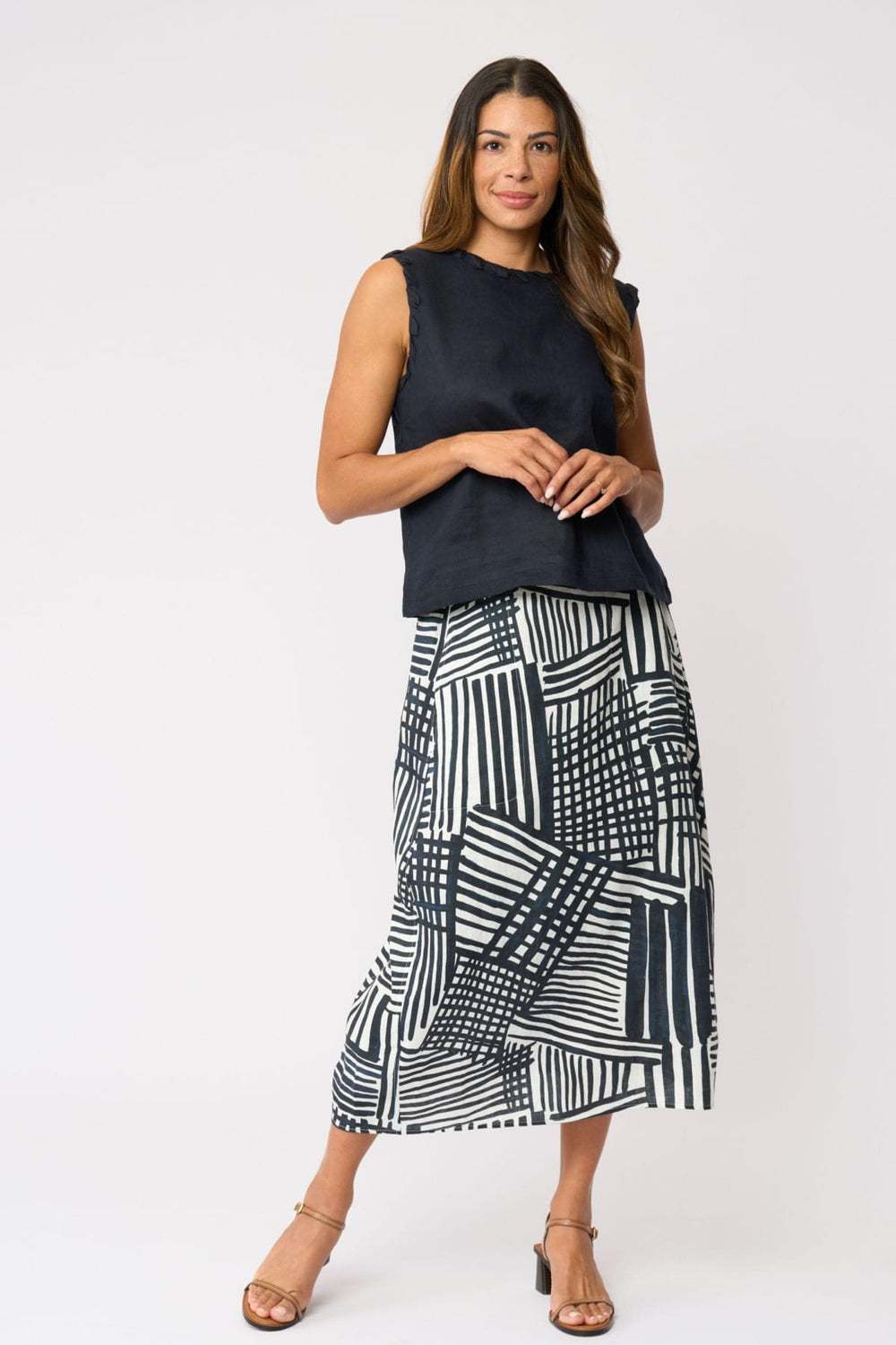 FOIL SKIRT SPEAKS VOLUMES SKIRT - FO8697