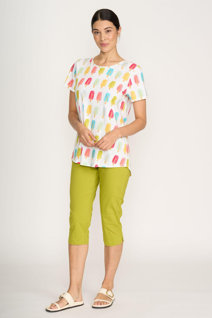 FOIL T-SHIRT HERE COMES SUMMER TEE - FO4611