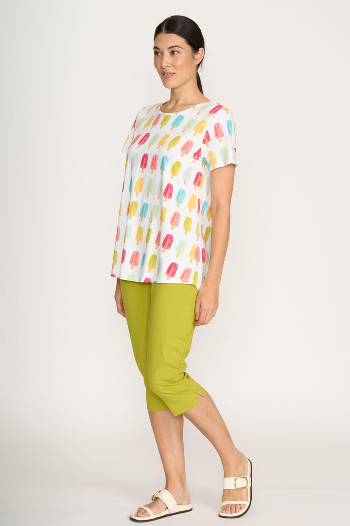 FOIL T-SHIRT HERE COMES SUMMER TEE - FO4611